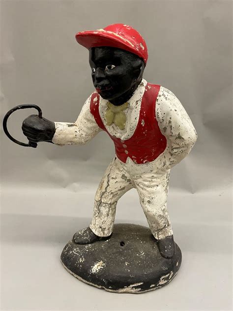 VINTAGE LAWN JOCKEY 